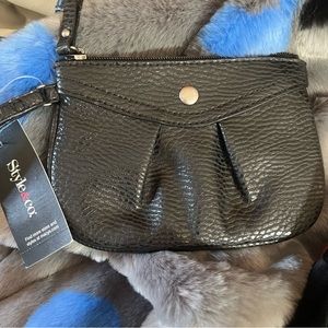 Style & Co Hanna Clutch Black NWT